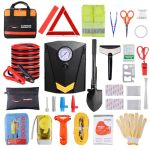 Vetoos Car Roadside Emergency Kit With Jumper Cables Auto Vehicle Safety Road Side Assistance Kits Winter Car Kit Essentials For