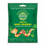 Organic Sour Snakes 75G