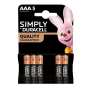 Duracell Simply Aaa 5-PACK X10 Batteries 160750
