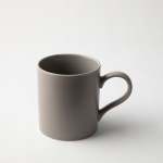 - Semi-matt & Glossy Porcelain Beige Mug
