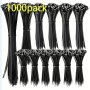 1000-PACK Nylon Cable Ties Multi-size Zip Ties Set 4/6/8/10-INCH Uv Resistant Black Self-locking Cable Management Straps Heavy Duty 18KG Tensile Strength For Organizing Wires