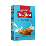 Toastea Milk Rusk Crispy Toast 620G Bulk Box - Lightly Sweetened Twice-baked Bakery Biscuits Perfect Large Family Chai Companion