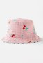 Cotton On Kids Reversible Bucket Hat - Blush Pink Gingham/cherries