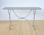 Grey Metal Rect. Table 84X140X43.5CM