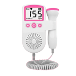 Pregnancy Fetal Doppler Monitor - Portable With Lcd Display - Pink