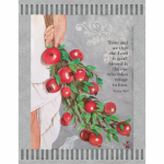 Printed Blanket Pomegranate Bush XL