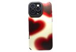 Rippled Heart Compatible Mobile Phone Case 16 Pro- Cream