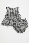 PoP Candy Gingham Top & Short Set - Black & White