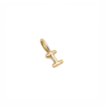 I Alphabet Charm In Yellow Gold