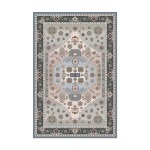 Printed Rug Ornate Grey