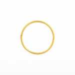 Smooth Hinged Hoop Gold Plated
