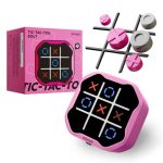 Giiker Electronic Tic Tac Toe Bolt Game 4-IN-1 Handheld Brain Teaser Game For Kids Ages 6+ Portable Travel Game For Car Rides Fa