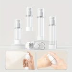 Airless Pump Bottle Capacity 0.5OZ 1OZ 1.7OZ Spray Bottle Vacuum Cosmetic Travel Container - Refillable Small Pump Bottle For Ma