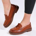 Pierre Cardin Lydie 2 Moccasion With Saddle - Tan - 8
