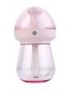 Caseymilk Feeding Bottle Shaped Multifunctional Portable 240ML USB Humidifier Air Purifier Mist Maker With LED Light For Home Office And Car-pink Retail Box No Warranty