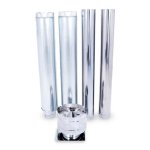 Megamaster 150MM Stainless Steel Flue Pipe Installation Kit For Fireplaces 839-44019