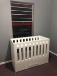 White Supawood Drawer Cot Modern & Practical