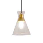 Cleopatra Glass Pendant Light Brass