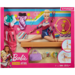 Gymnastics Playset: Barbie Doll With Twirling Feature Balance Beam 15+ Accessories
