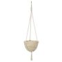 25CM Beige Rush Hanging Basket