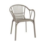 Emily Outdoor Polypropylene Dining Chair - Blue