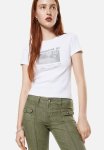 Fitted Cotton Top - Multi White