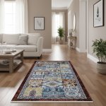 80X150CM Ottoman Heritage Patchwork Turkish Carpet