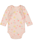 Floral Print Long Sleeve Bodysuit - 3 6 Mths Pink