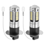 2PIECE H3 Super Bright LED Fog Driving Drl Light Bulbs Kit 6000K White