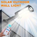 1PC 6500K Super Bright LED Solar Wall Light Motion Sensor 3 Lighting Modes Light Outdoor Garden Security Street Yard Light With