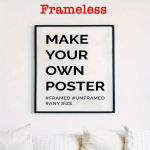 Custom Personalized Canvas Wall Art Frameless Poster With HD Photo Upload Unique Artwork For Home Decor Perfect For Personalized
