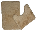 2PC Bathroom Rugs Fine Shaggy Set