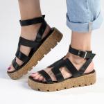Madison Jeanmarie Wedge - Black - 8