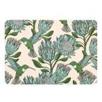 Protea Melamine Placemat Four Colours - Red & Blue