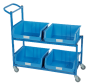 Linbin Storage Bin Trolley Kit 6