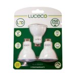 Luceco LGW3W25 3-LE 3PK GU10 LED Lamp