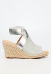 Drayco 2 Espadrille Wedge Heel - Silver