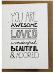 You Are Awesome Greeting Card