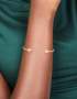 Goldair Gold Plated Cubic Zirconia Clover Wrist Cuff