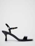Tyra Ankle Strap Heeled Sandal - 40 Black