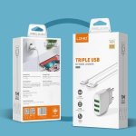 LDNIO 15.5W 3USB Travel Smart Fast Charger 3.1A With Cable Type C - Boredbox