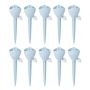 10-Pack Plastic Self-Watering Drip Spikes - Adjustable Automatic Plant Watering Devices No Battery Needed - Universal Drip Irrigation System For Indoor/Outdoor Gardens No Connector