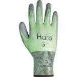 Seamless Nylon Pu Palm Coated Cutd Gloves Grey green SZ-8