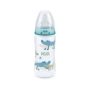 Nuk Temperature Control Bottle 300ML With Size 1 Silicone Teat 0-3M - Boy