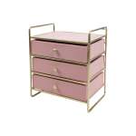 3 Drawer Jewellery Organiser Pink