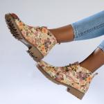Samuel Floral Ankle Bootie - Taupe - 9