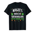 Magee House Of Shenanigans Personalized St Patricks Day T-Shirt