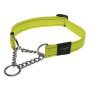 Rogz Pet Products Rogz Utility Extra Large 25MM Lumberjack Obedience Half-check Dog Collar - Dayglo Yellow Reflective