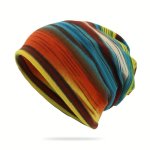Colorful Pullover Hat Ski Hat For Men Women Casual Neck Hair Hoop Skull Cap Hip Hop Hat Beanie