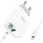 Fast I Phone Charger Dual Port Usb+type C With 20WATT-C80A